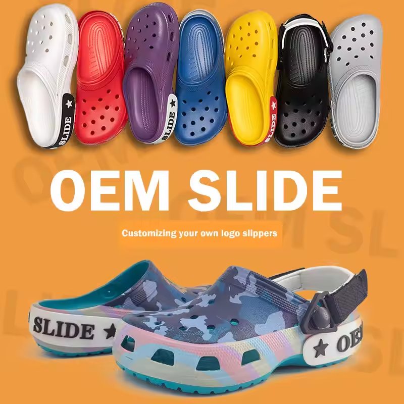 Embossed Design Slippers Custom Mens Garden Clogs Packaging Bags Shoes High Quality Beach Classic Wholesale Slide Sandals
