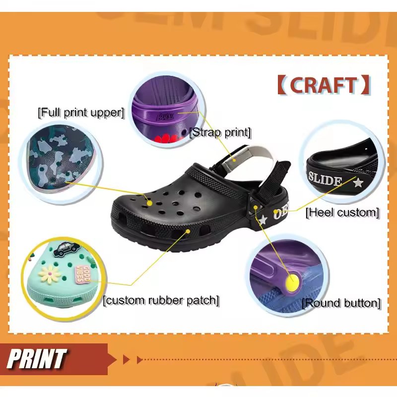 Embossed Design Slippers Custom Mens Garden Clogs Packaging Bags Shoes High Quality Beach Classic Wholesale Slide Sandals