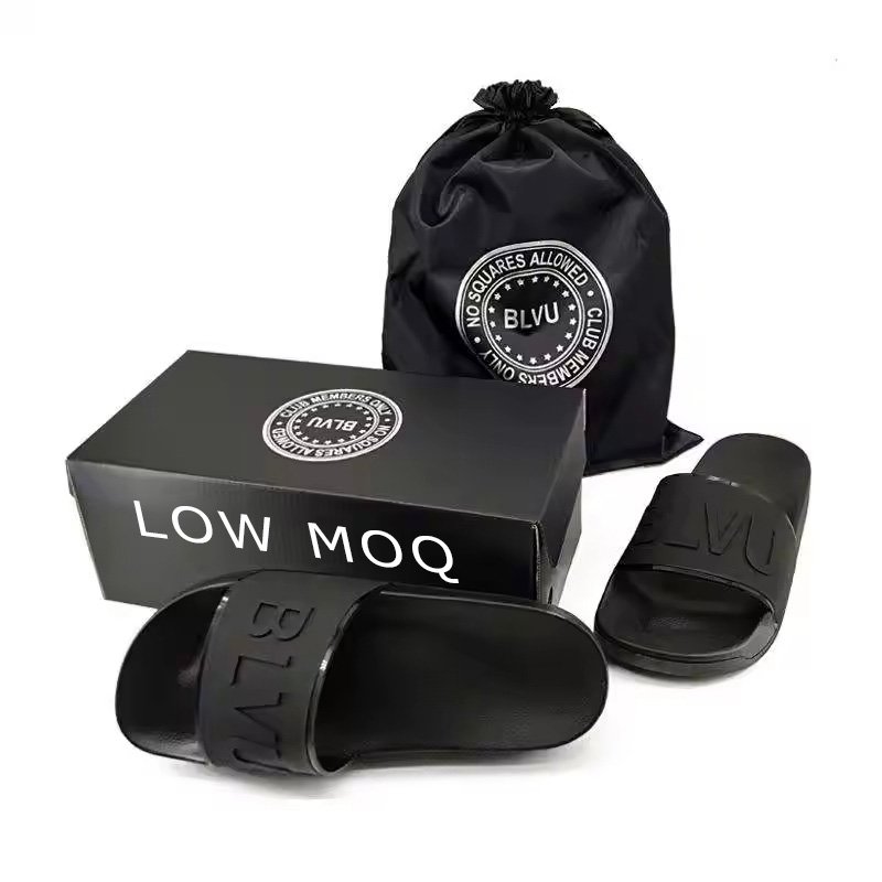 Embossed Design Slippers Custom Mens Garden Clogs Packaging Bags Shoes High Quality Beach Classic Wholesale Slide Sandals