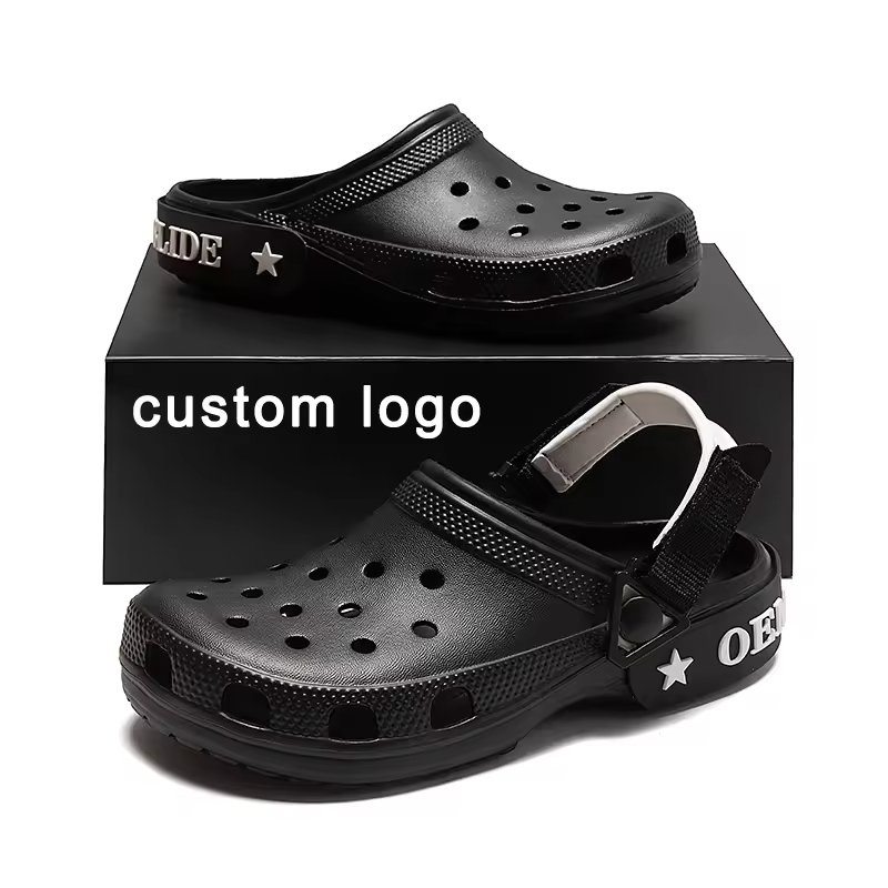 Embossed Design Slippers Custom Mens Garden Clogs Packaging Bags Shoes High Quality Beach Classic Wholesale Slide Sandals