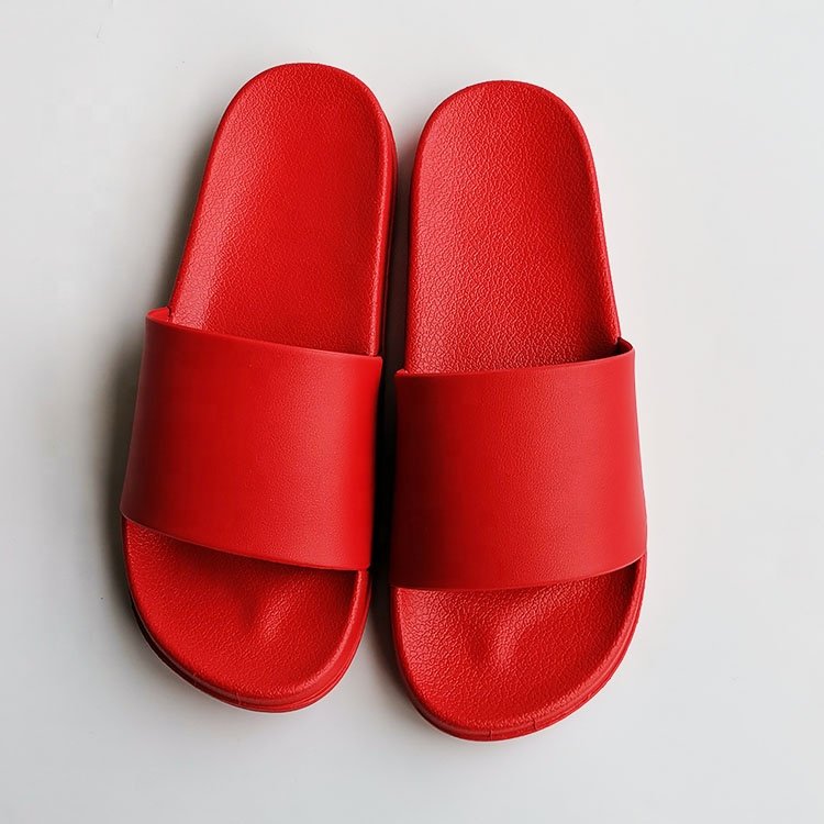 Cheap PVC Slides Sandals Shoes Printed Logo Women Flip Flop Slippers