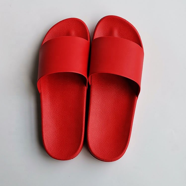 Cheap PVC Slides Sandals Shoes Printed Logo Women Flip Flop Slippers