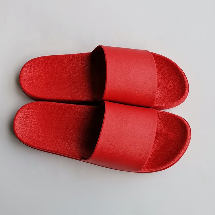 Cheap PVC Slides Sandals Shoes Printed Logo Women Flip Flop Slippers