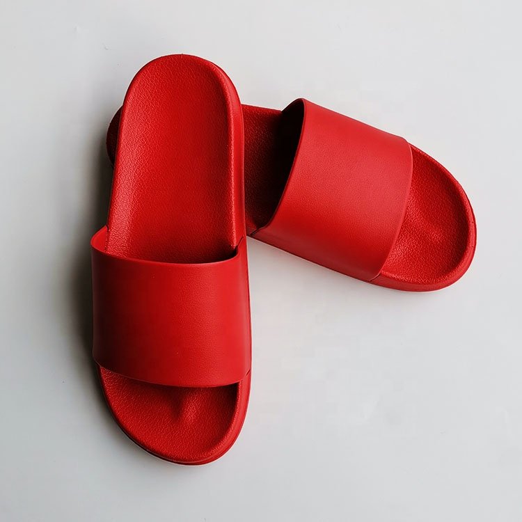 Cheap PVC Slides Sandals Shoes Printed Logo Women Flip Flop Slippers