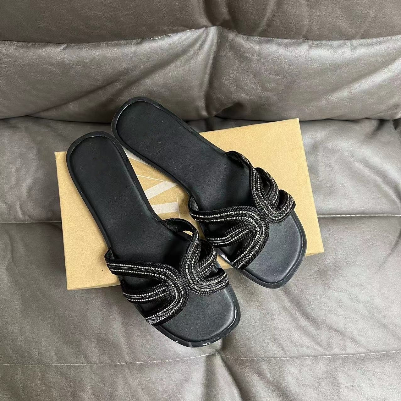 Hot Style High-end Casual Soft Slippers For Lady