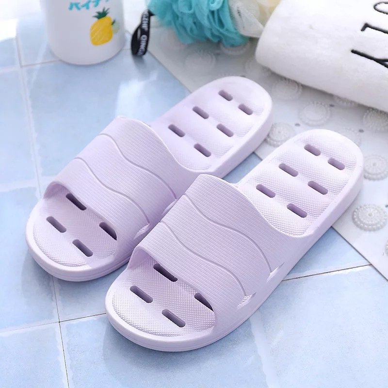 Cheap Men's Footwear Flat BathSlippers Summer Indoor Home Slippers Breathable women Sandals Comfort Open Toe Slide Slippers