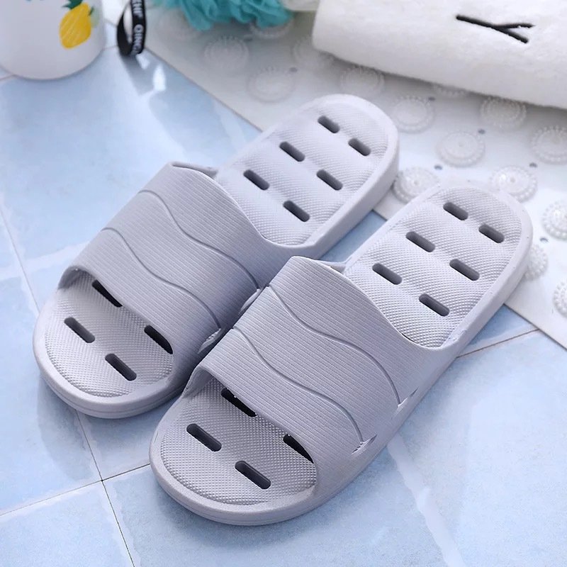 Cheap Men's Footwear Flat BathSlippers Summer Indoor Home Slippers Breathable women Sandals Comfort Open Toe Slide Slippers