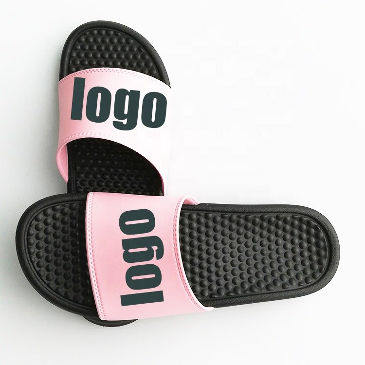 Custom Newest Slides Slippers With Logo High Quality Massage sole Hot Sale Slide Sandals Fast Shipping women Flip Flop Summer
