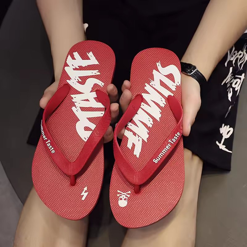 High Quality Low Price Customized Slippers Anti-slip PVC Material Slide Slippers Men's Summer Flip Flop