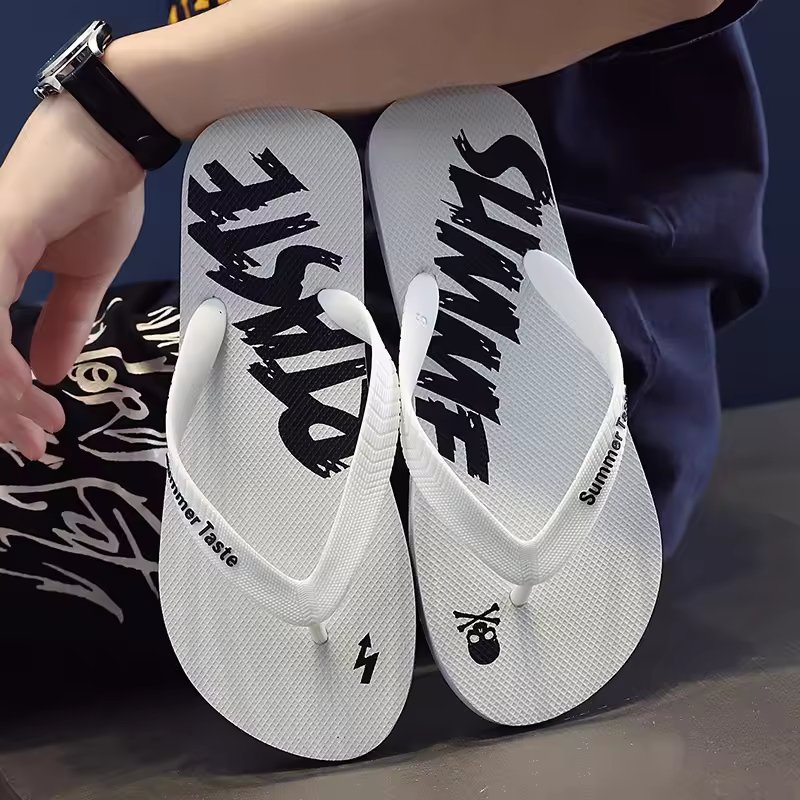 High Quality Low Price Customized Slippers Anti-slip PVC Material Slide Slippers Men's Summer Flip Flop