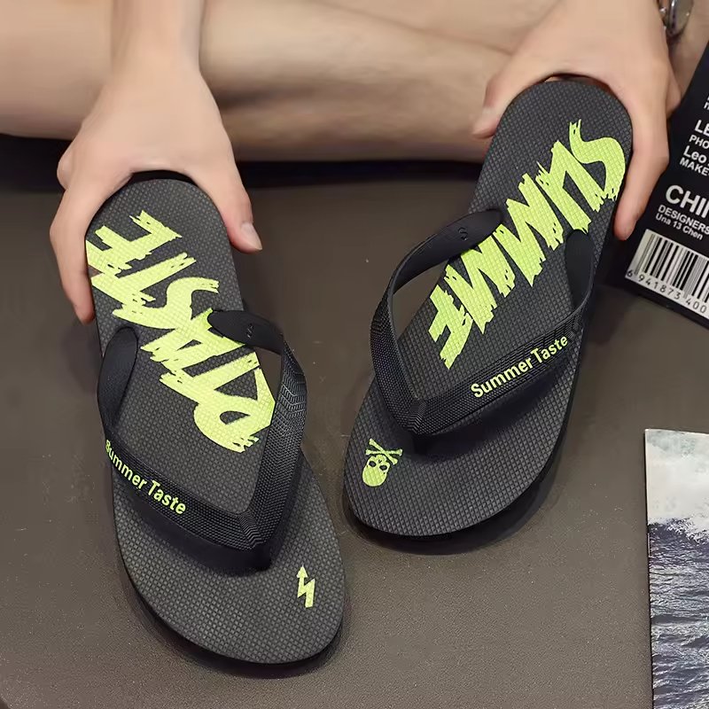 High Quality Low Price Customized Slippers Anti-slip PVC Material Slide Slippers Men's Summer Flip Flop