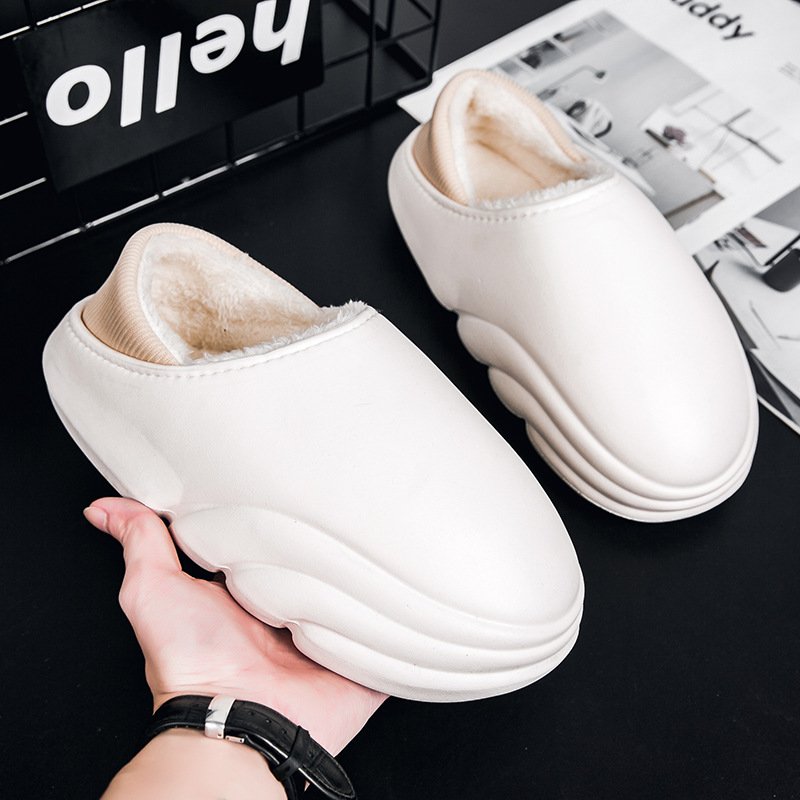 Wholesale Removable Thick Soled Winter Warm Massage Men Women House Foam Furry Plush Home Cotton Fashion Fur Slippers