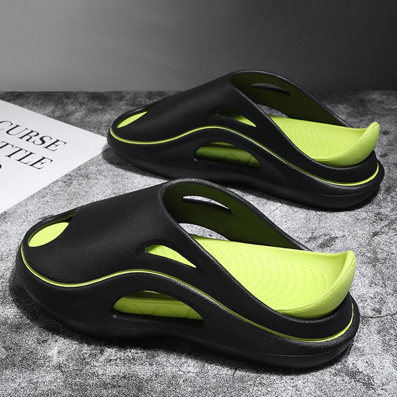 Personalize Design Mens Fashion Outdoor Beach Foam Runner Custom Logo Eva Sandals Shoes Sports Slides Slippers For Men 2024