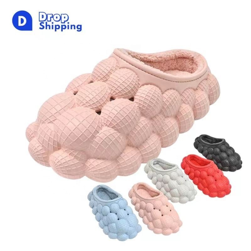 Tie Dye Bubble Slides Slipper Wholesale 35-46 Lychee Bubble Slippers,rhinestone EVA Unisex Summer Bubble Slide Lady Shoes FUJ
