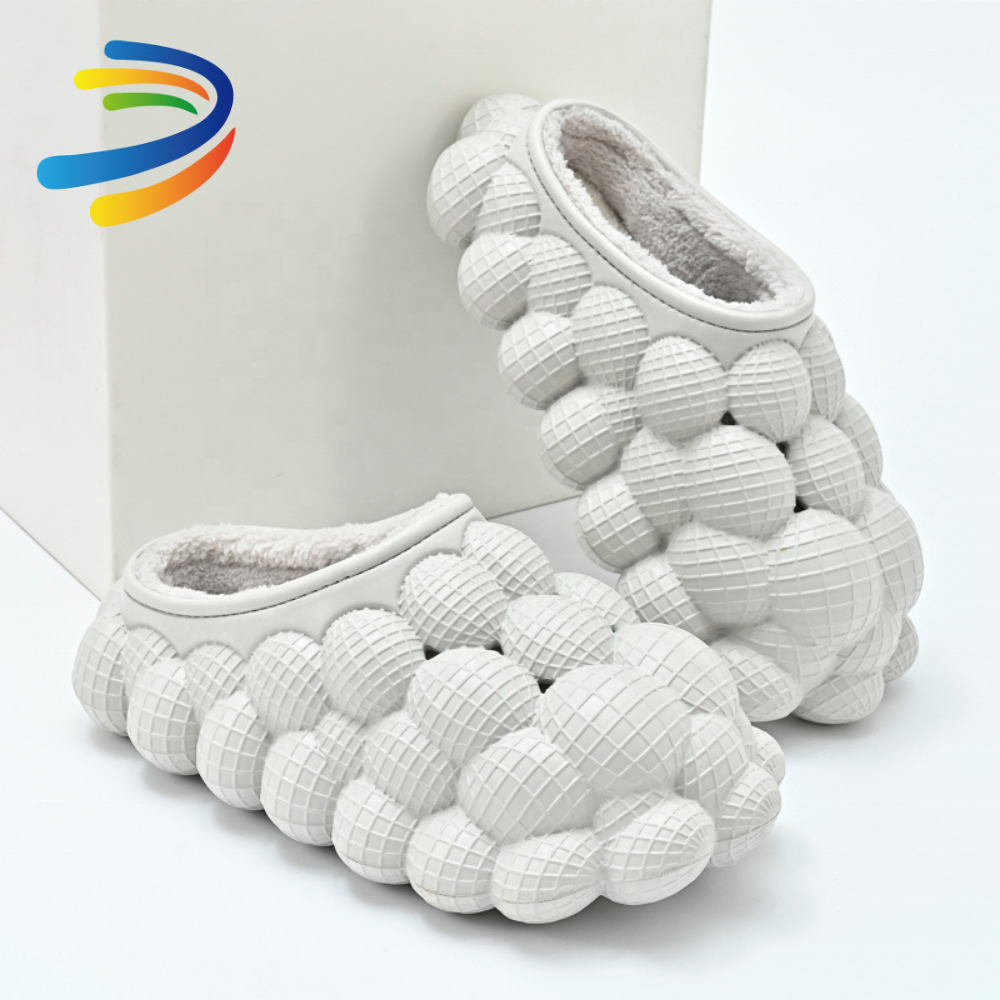 Tie Dye Bubble Slides Slipper Wholesale 35-46 Lychee Bubble Slippers,rhinestone EVA Unisex Summer Bubble Slide Lady Shoes FUJ