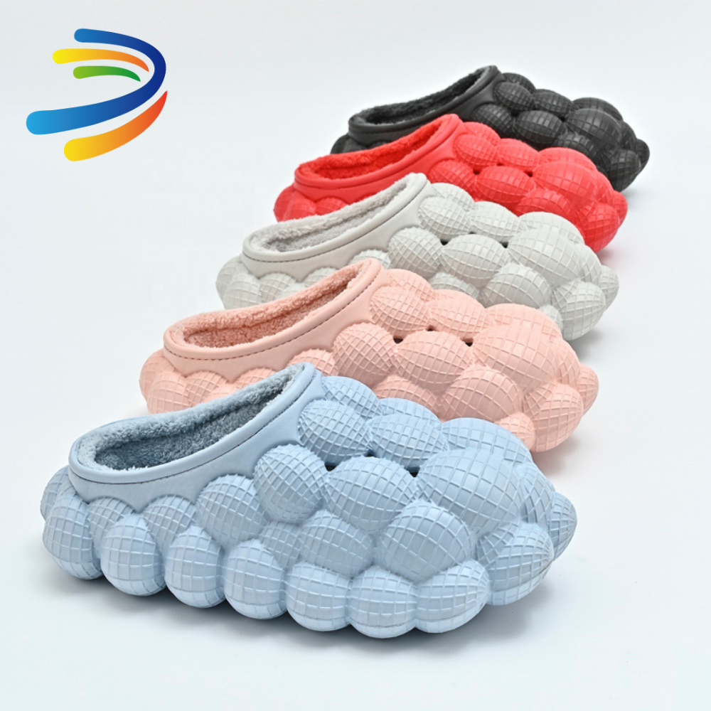 Tie Dye Bubble Slides Slipper Wholesale 35-46 Lychee Bubble Slippers,rhinestone EVA Unisex Summer Bubble Slide Lady Shoes FUJ