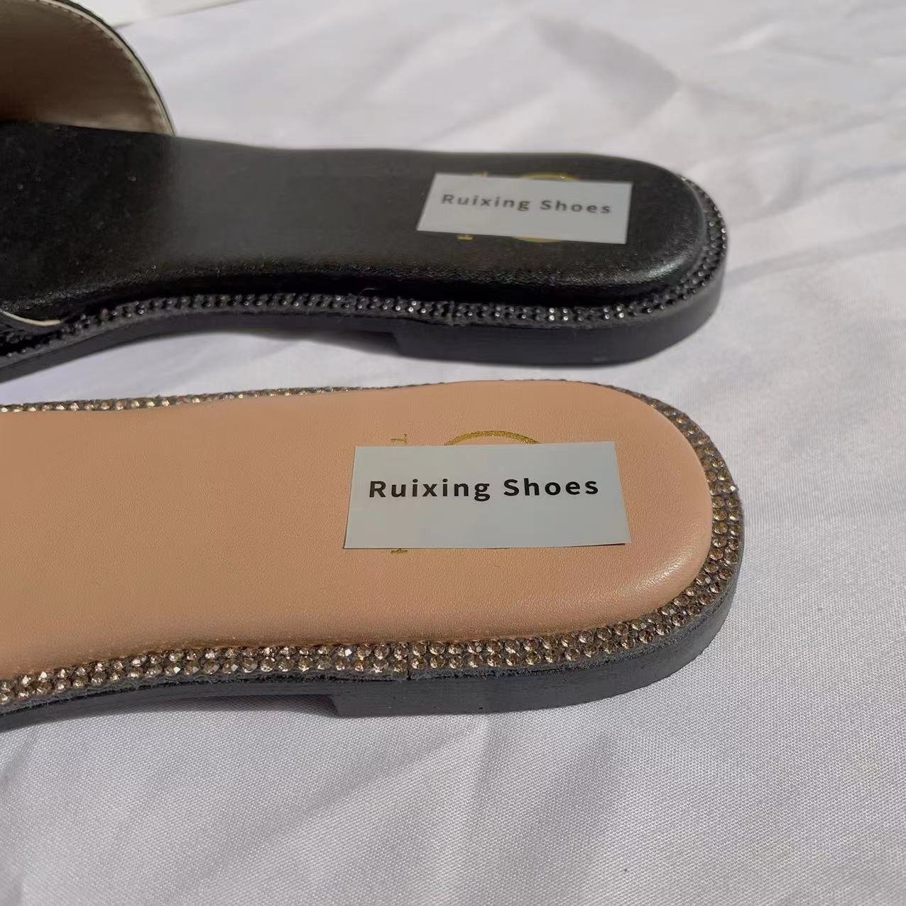2024 Stylish popular Luxury Shiny TB Sandals flat sandals woman sandals ladies slippers