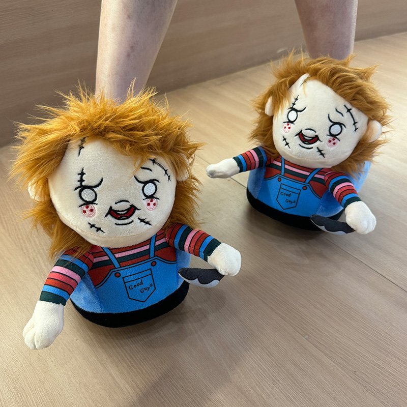 Winter Shoes Slides Slippers Peluches Anime Stuffed Animal Toys Ghost Soul Plush Slippers Home Slippers