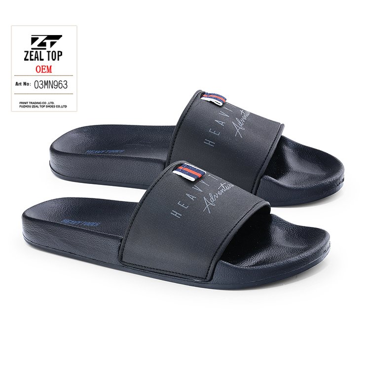Men's fashion outdoor non slip designer custom slides slippers EVA Injection wholesale customize your own slides home slippers