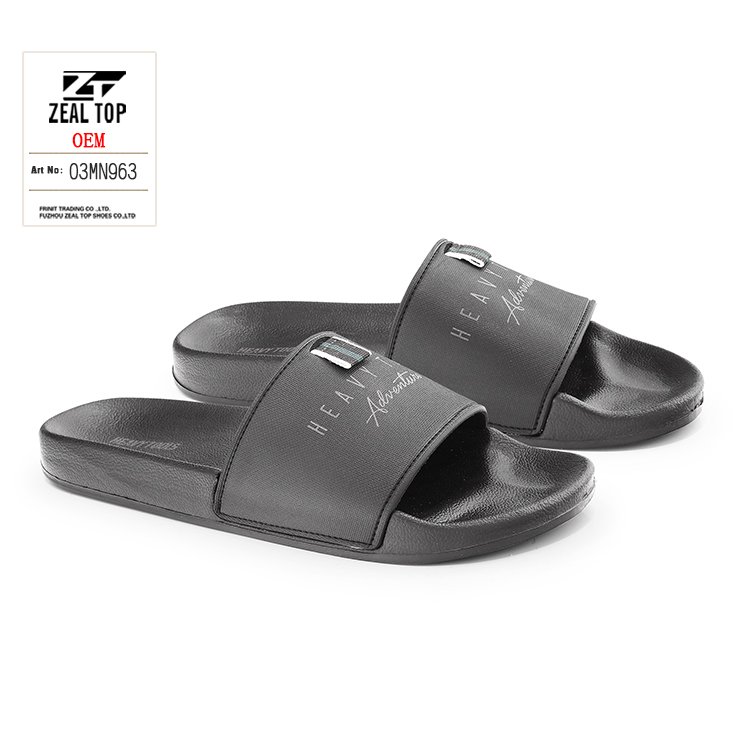 Men's fashion outdoor non slip designer custom slides slippers EVA Injection wholesale customize your own slides home slippers