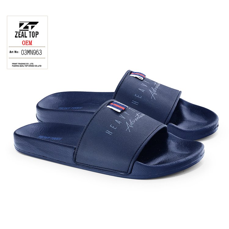 Men's fashion outdoor non slip designer custom slides slippers EVA Injection wholesale customize your own slides home slippers