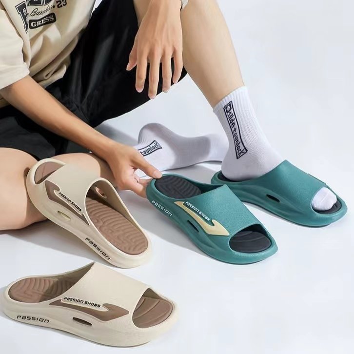 New Design Men Shoes Non-slip Sport Slippers Sandals Indoor Outdoor Bathroom Home Slides Slippers For Teenagers