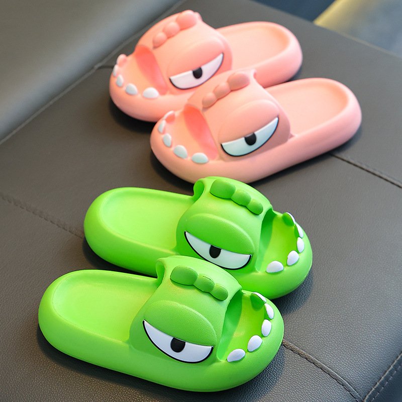 Wholesale dinosaur children's slippers baby home indoor outdoor bath anti-slip slipper for boys