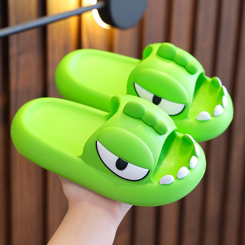 Wholesale dinosaur children's slippers baby home indoor outdoor bath anti-slip slipper for boys