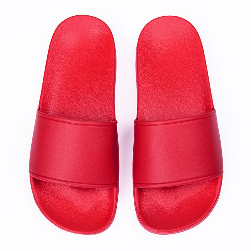 Wholesale Customizable Plain Black PVC Summer Adult Slippers Unisex Casual Logo Slides with EVA Insole for Men