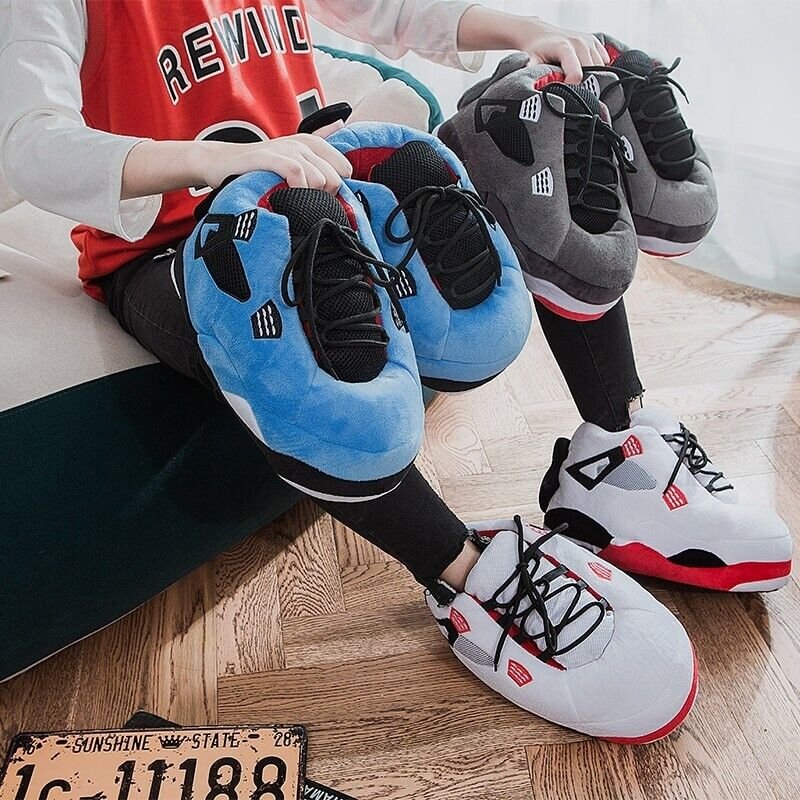 Wholesale Fashion Popular Designer Teenager Adult Indoor Fur Furry House Winter Warm Home Plush Sneaker Slippers