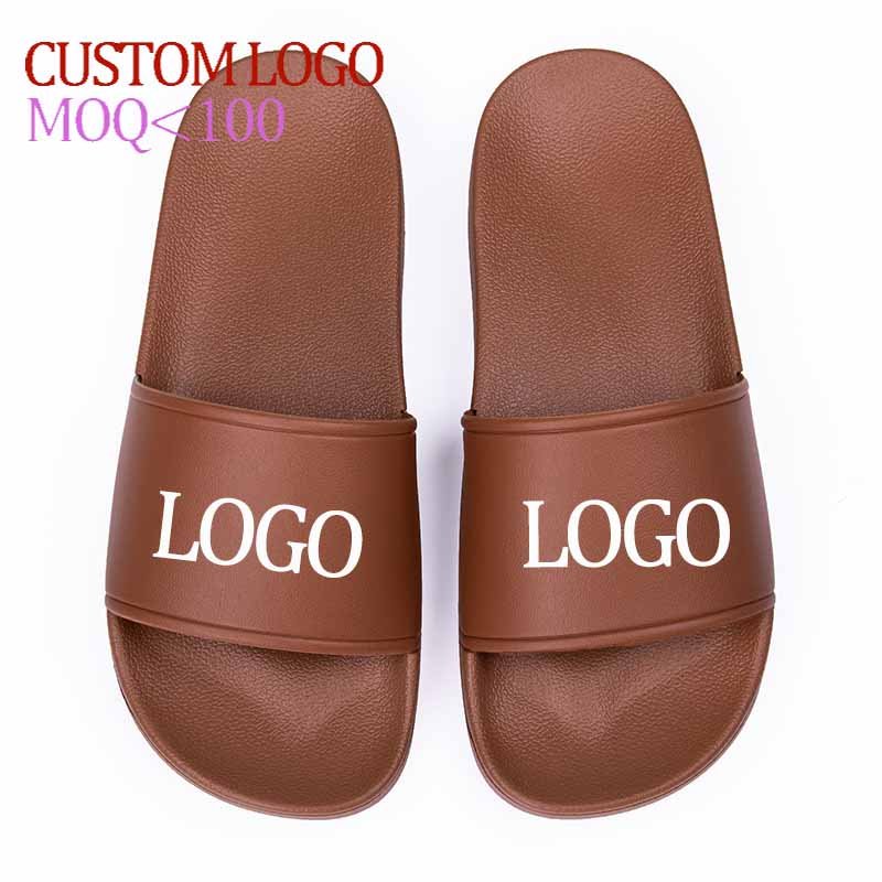 Stock Sandals Printing Logo Slide Slippers Unisex Slippers