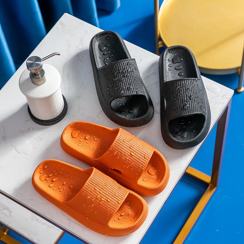 4cm Thick fashion Platform Shoes Bathroom Non-slip Flat Slides Women Sandals Men Summer Beach Flip Flops Household Slippers