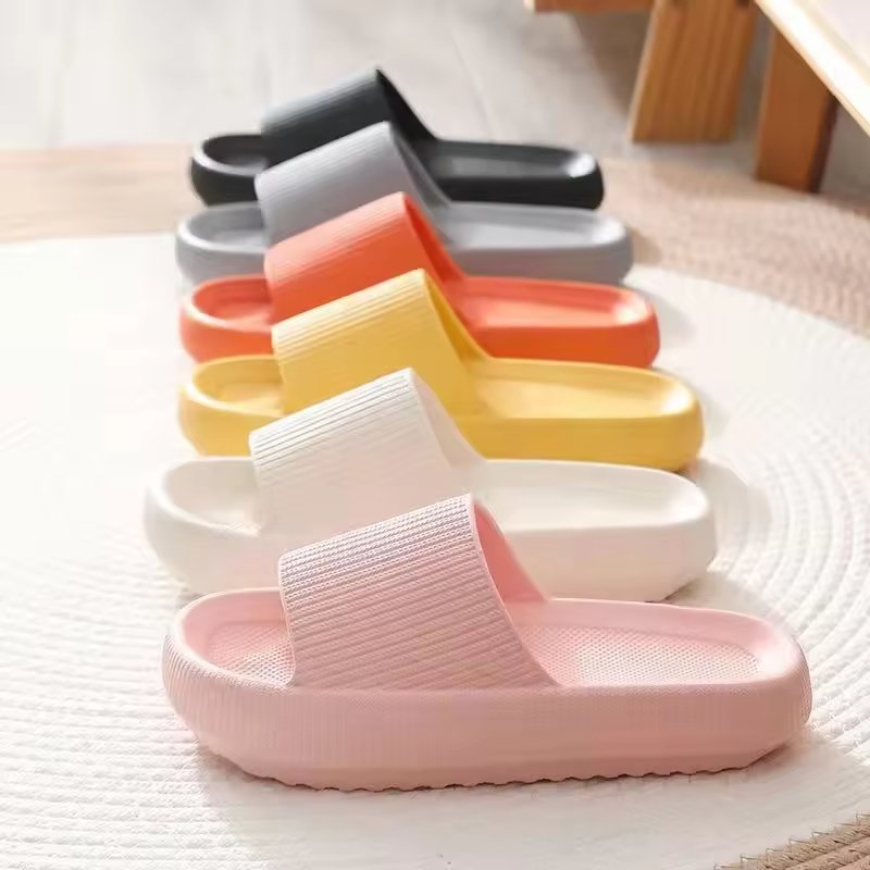 Indoor Shower Bathroom Fashion Slippers Open Toe Soft Plush Mens Womens Home Slides Slippers