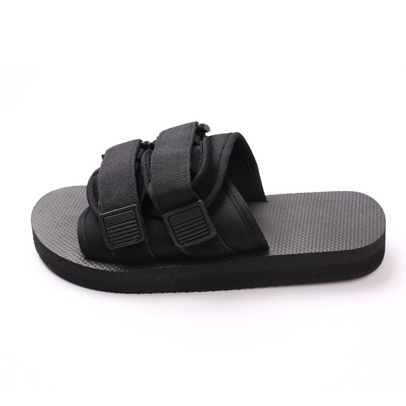 Wholesale Unisex Slippers Casual Slides Slippers Sandals Male Foot Wears Sleepers EVA for Men Black Custom Logo Men Sandal