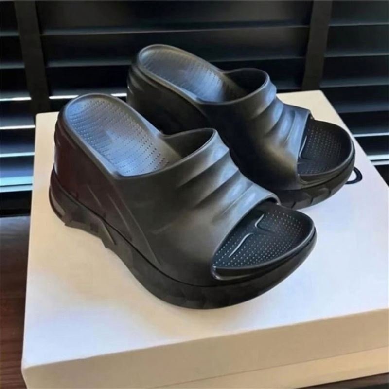 Luxury Designer 10Cm Slides Slippers Famous Brand Lady Beach Sports Brand Slides For Women Slide Slipper Factory Wholesale