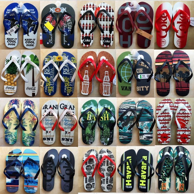 Wholesale Stock Ready Fancy Ladies Summer Beach Slippers With Many Prints Flip Flop Slide Sandal for men/Women