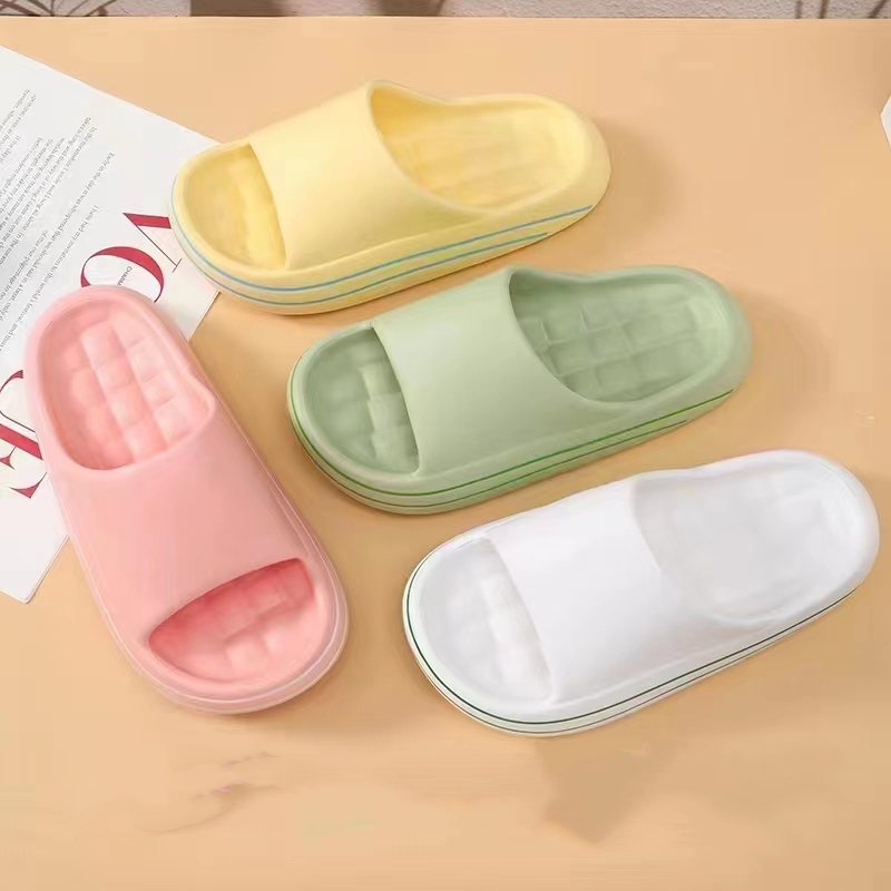 2024 New Product EVA Pillow Trendy Women EVA Soild Color Platform House Foam Slipper Bathroom Home Slide Slippers Wholesale