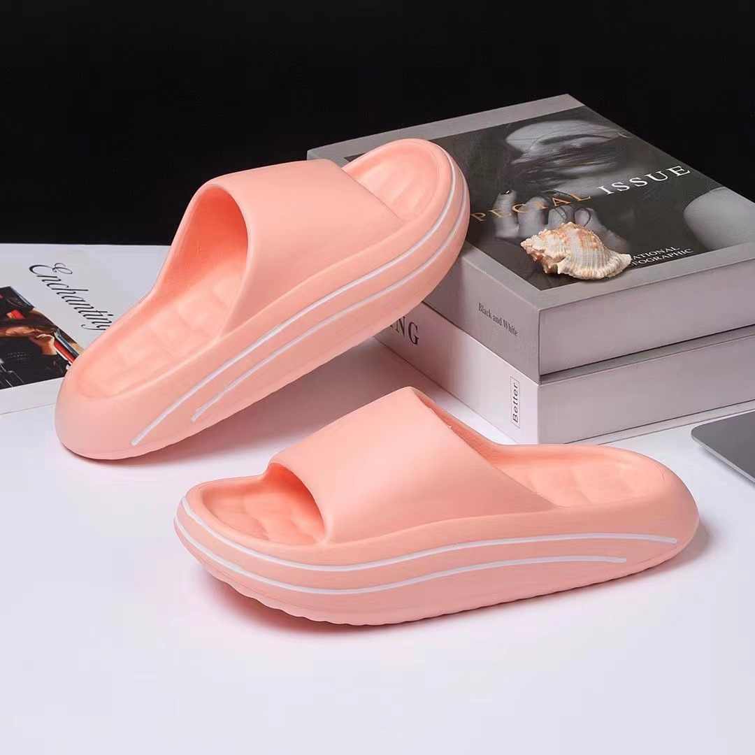 2024 New Product EVA Pillow Trendy Women EVA Soild Color Platform House Foam Slipper Bathroom Home Slide Slippers Wholesale