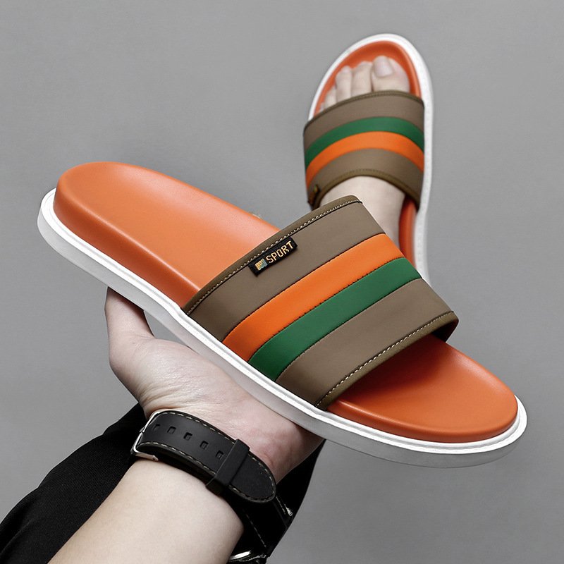 Summer comfortable new beach shoes men's fashion leisure quality slippers