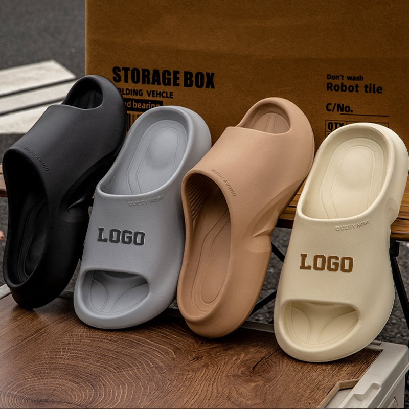 2024 Thick Slide Casual Sports Slipper Sandal Custom Logo Home House Men's Women's Soft Eva Custom Slides Slippers for Women Men