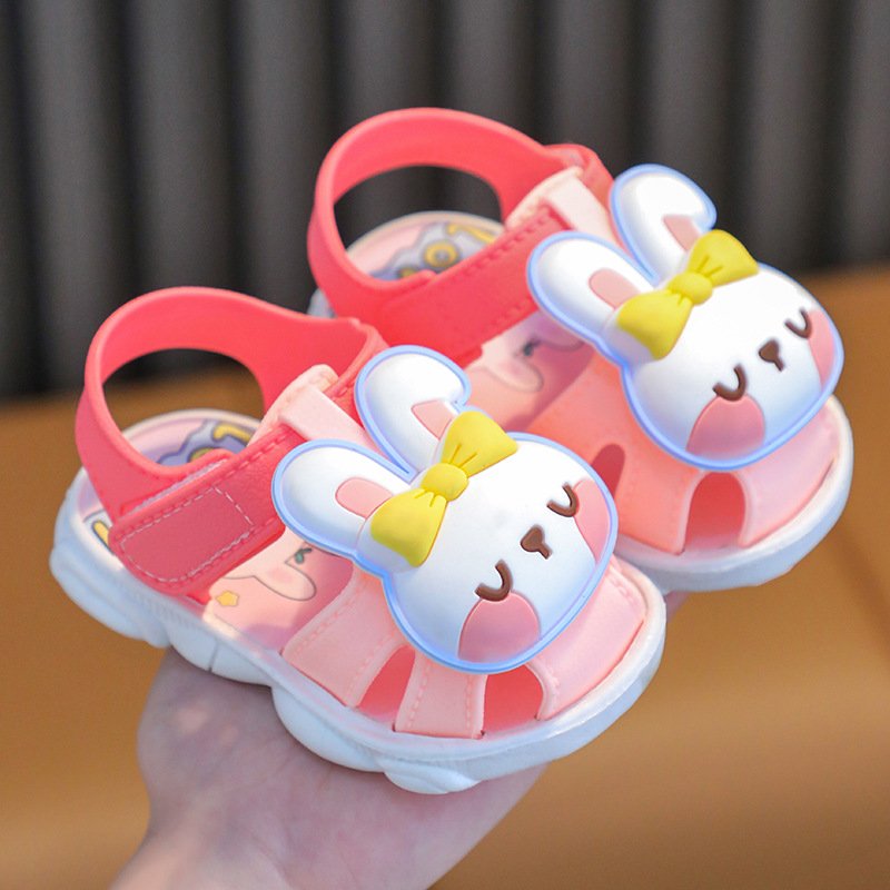 Original baby bedroom sandals boys and girls high quality rabbit animals slippers for children