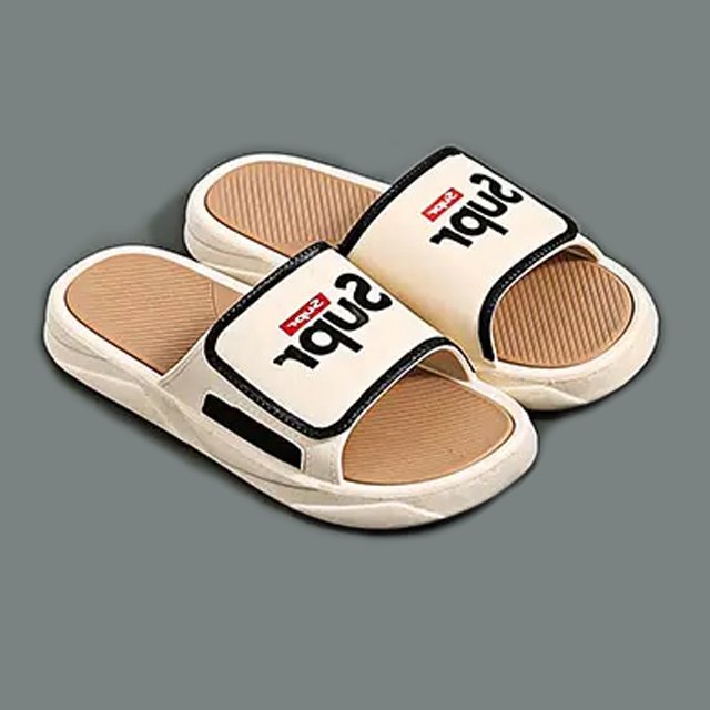 Fashion Men's Indoor-Outdoor Casual Sandals Durable Summer Home Slippers Breathable Bathroom Slippers for Teenagers