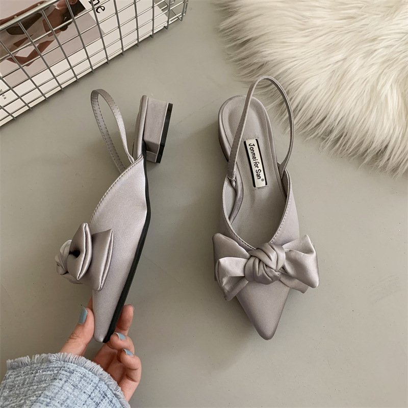 European Sandalias De Mujer De Verano Silk/PU Female Slippers Cute Fashion Summer Sandals Official Flat Women Shoes 2022