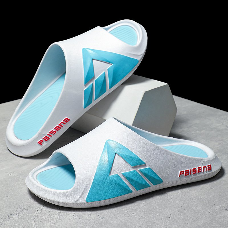 New Summer Men Non-Slip Durable Thick Sole Trendy Beach Sandals Slides Slippers Indoor Outdoor