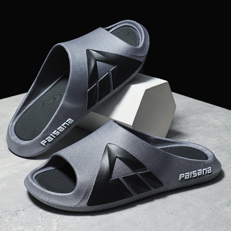 New Summer Men Non-Slip Durable Thick Sole Trendy Beach Sandals Slides Slippers Indoor Outdoor