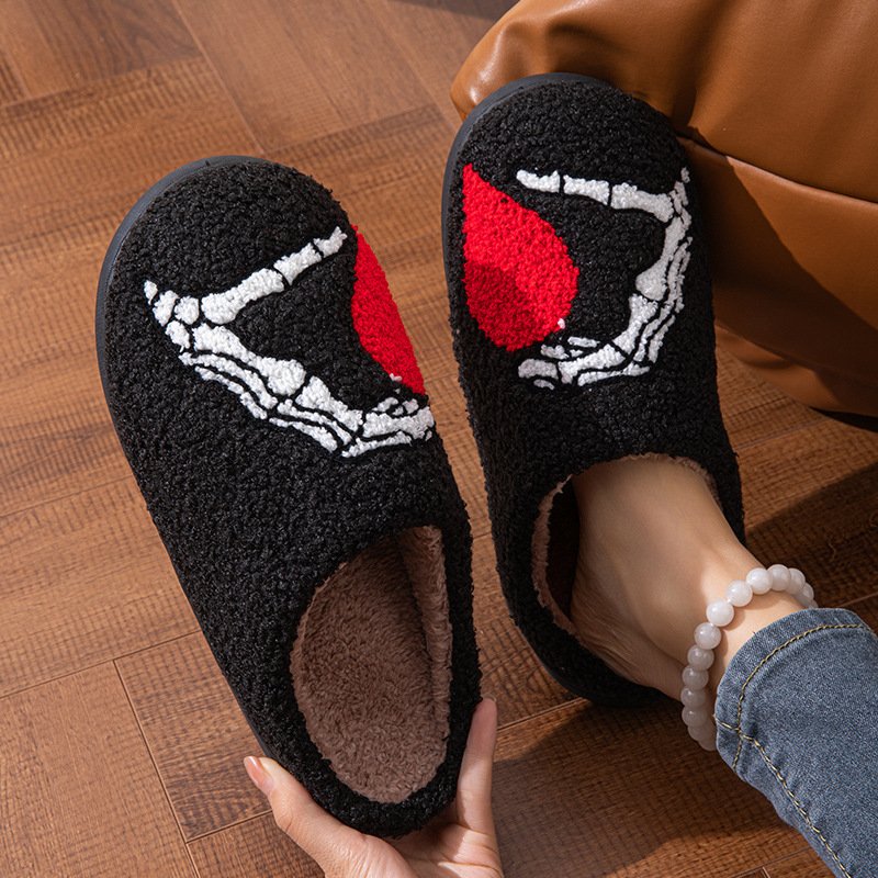 2024 Winter Ladies Wholesale Hot Valentine's Day American cotton slippers home love silent Fall and Winter slippers