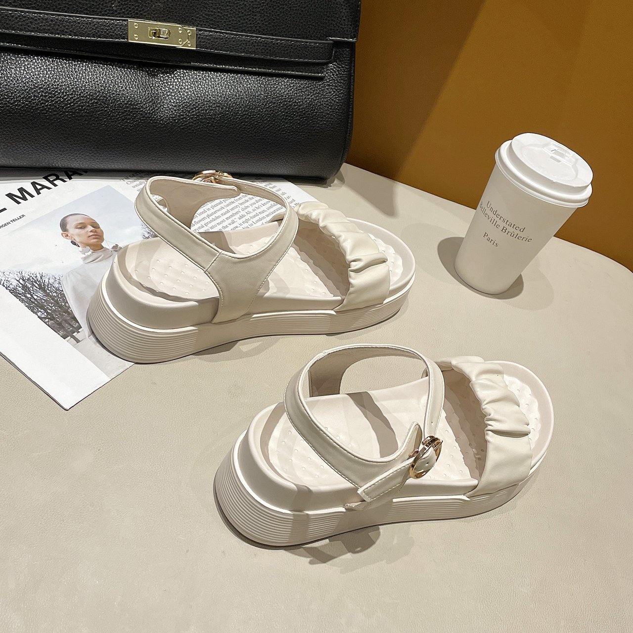 Women Sandals Platform Sandals Home Slippers Summer Indoor Floor Non-slip Slipper Shoes
