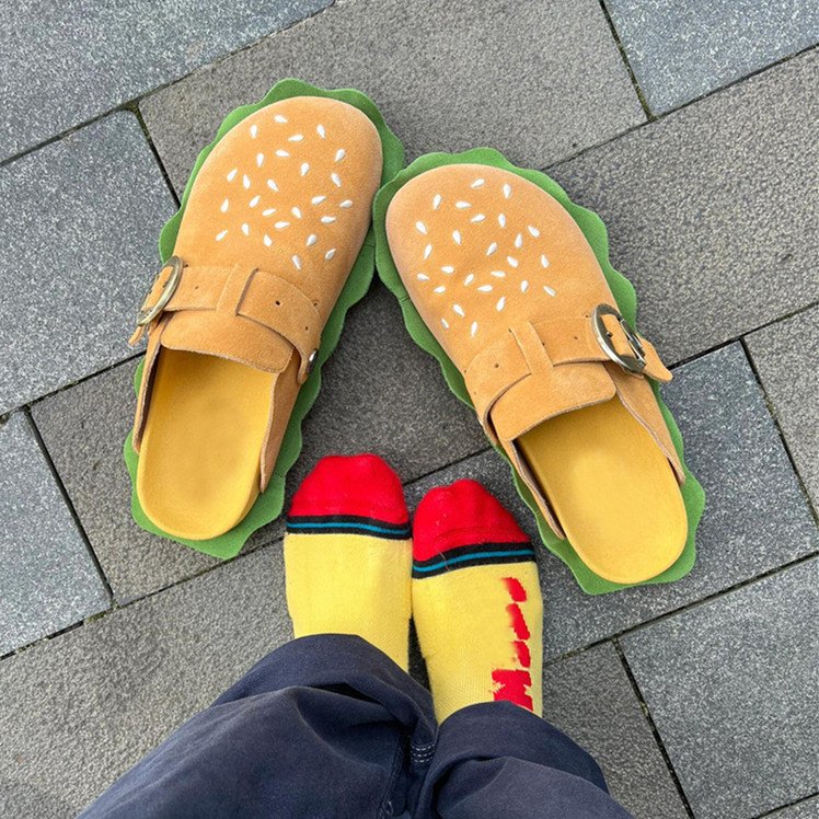 High Quality Brands Home Slippers Platform Baotou Outside Slippers 2024 Designer Brands Hamburger Slippers Slides For Women