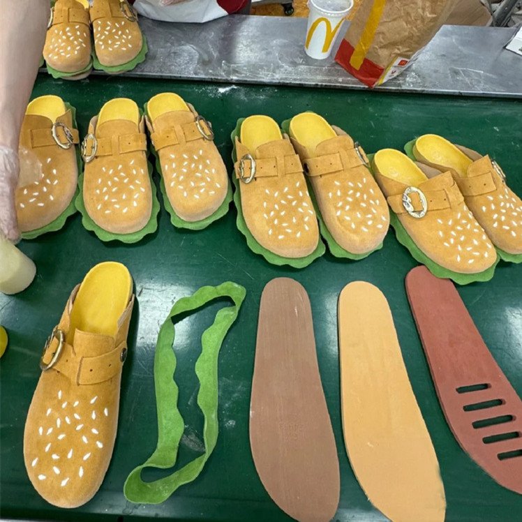 High Quality Brands Home Slippers Platform Baotou Outside Slippers 2024 Designer Brands Hamburger Slippers Slides For Women
