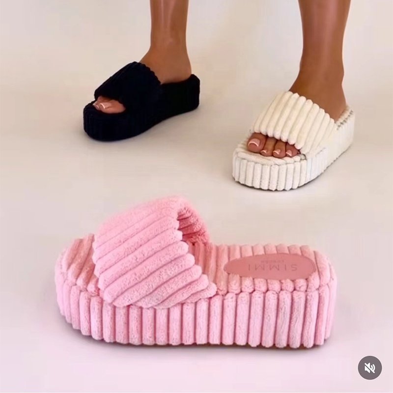 2023 colorful new design Fashion Slippers thick platform casual flip flops sandals for women slides slippers
